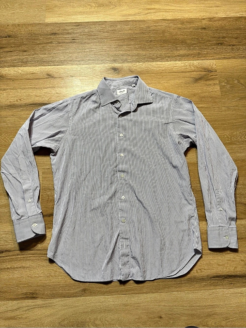 Harmont Striped Cotton Button Down Size 16 Like New
